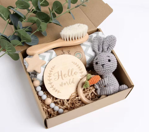 „Hello World“ – Natürliches Baby-Willkommensset